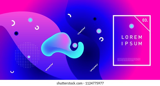 Liquid color background design. Fluid gradient shapes composition. Futuristic design posters. Eps10 vector.
