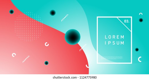 Liquid color background design. Fluid gradient shapes composition. Futuristic design posters. Eps10 vector.