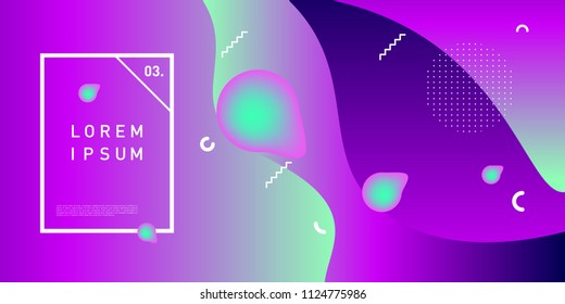Liquid color background design. Fluid gradient shapes composition. Futuristic design posters. Eps10 vector.