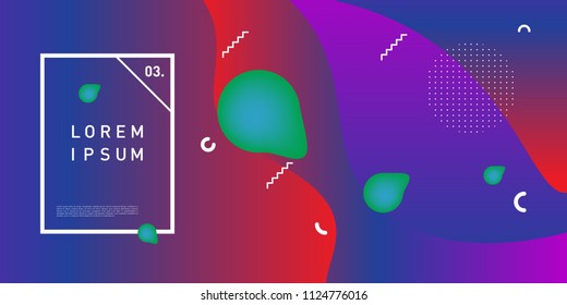 Liquid color background design. Fluid gradient shapes composition. Futuristic design posters. Eps10 vector.