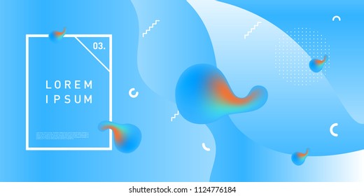 Liquid color background design. Fluid gradient shapes composition. Futuristic design posters. Eps10 vector.