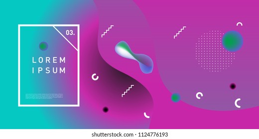 Liquid color background design. Fluid gradient shapes composition. Futuristic design posters. Eps10 vector.