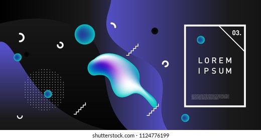 Liquid color background design. Fluid gradient shapes composition. Futuristic design posters. Eps10 vector.