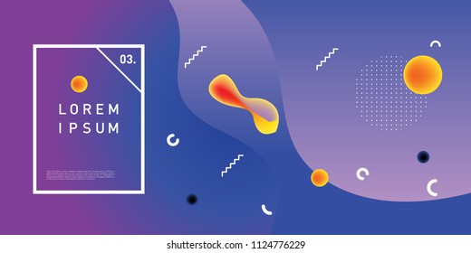Liquid color background design. Fluid gradient shapes composition. Futuristic design posters. Eps10 vector.