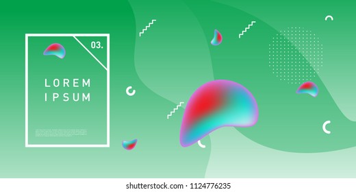 Liquid color background design. Fluid gradient shapes composition. Futuristic design posters. Eps10 vector.