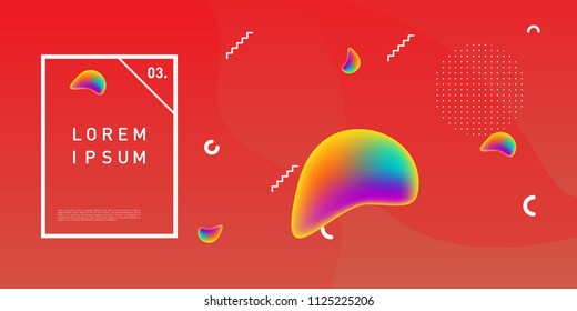 Liquid color background design. Fluid gradient shapes composition. Futuristic design posters. Eps10 vector.
