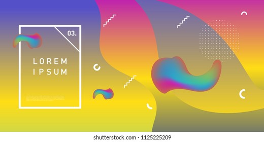 Liquid color background design. Fluid gradient shapes composition. Futuristic design posters. Eps10 vector.
