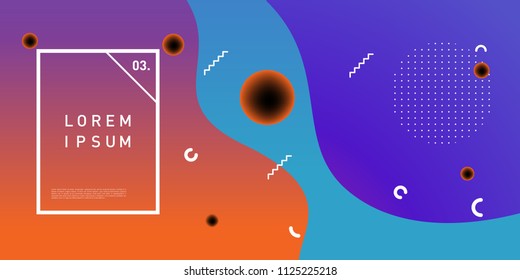 Liquid color background design. Fluid gradient shapes composition. Futuristic design posters. Eps10 vector.
