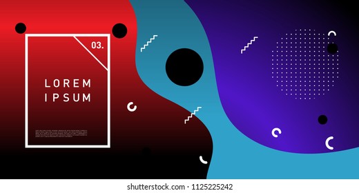 Liquid color background design. Fluid gradient shapes composition. Futuristic design posters. Eps10 vector.
