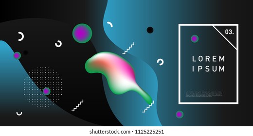 Liquid color background design. Fluid gradient shapes composition. Futuristic design posters. Eps10 vector.
