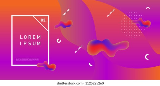 Liquid color background design. Fluid gradient shapes composition. Futuristic design posters. Eps10 vector.
