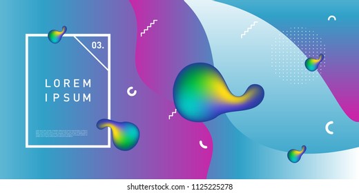 Liquid color background design. Fluid gradient shapes composition. Futuristic design posters. Eps10 vector.
