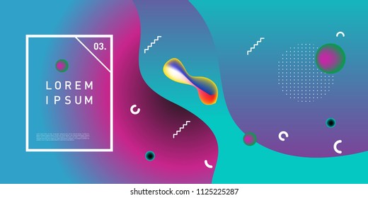 Liquid color background design. Fluid gradient shapes composition. Futuristic design posters. Eps10 vector.
