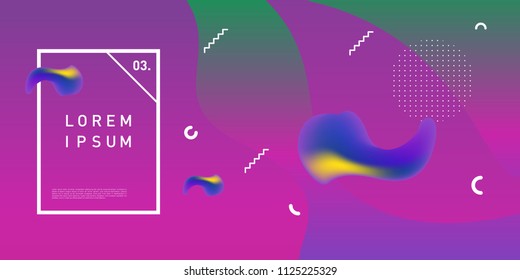 Liquid color background design. Fluid gradient shapes composition. Futuristic design posters. Eps10 vector.
