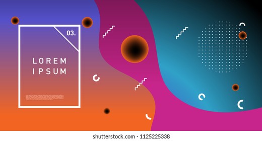 Liquid color background design. Fluid gradient shapes composition. Futuristic design posters. Eps10 vector.
