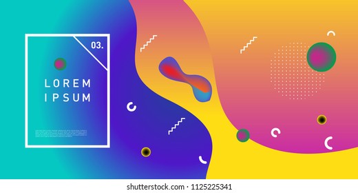 Liquid color background design. Fluid gradient shapes composition. Futuristic design posters. Eps10 vector.
