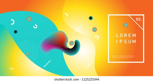 Liquid color background design. Fluid gradient shapes composition. Futuristic design posters. Eps10 vector.
