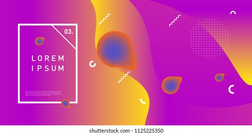 Liquid color background design. Fluid gradient shapes composition. Futuristic design posters. Eps10 vector.
