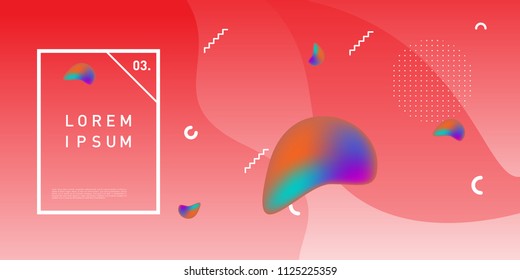 Liquid color background design. Fluid gradient shapes composition. Futuristic design posters. Eps10 vector.
