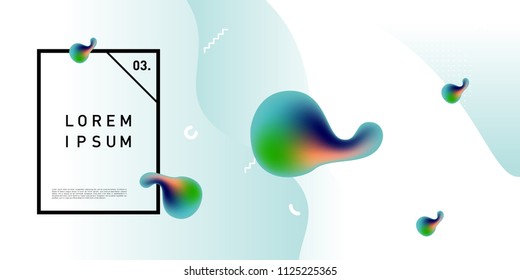 Liquid color background design. Fluid gradient shapes composition. Futuristic design posters. Eps10 vector.
