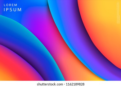 Liquid color background design. Fluid gradient shapes composition. Futuristic design posters. Eps10 vector.