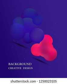 Liquid color background design. Fluid gradient shapes composition. Futuristic design posters. 