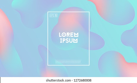 Liquid color background design. Fluid gradient shapes composition. Vector eps 10.