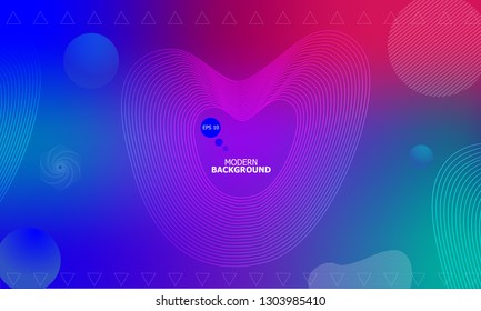 Liquid color background design. Fluid gradient shapes composition