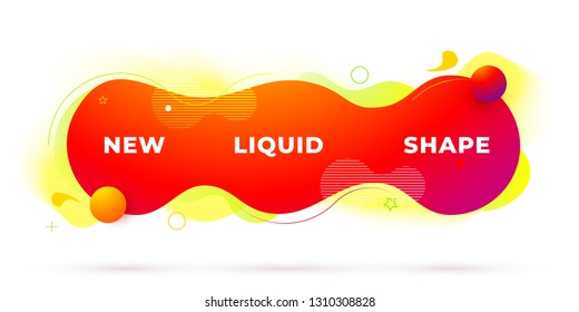 Liquid color background design. Fluid gradient shapes composition. Futuristic design posters. Eps10 vector.