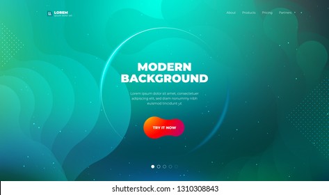 Liquid color background design. Fluid gradient shapes composition. Futuristic design posters. Eps10 vector.