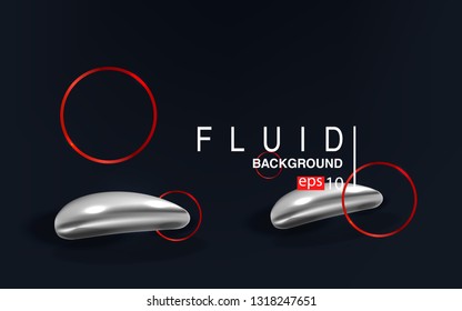 Liquid color background design Fluid gradient shapes composition futuristic