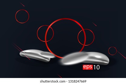 Liquid color background design Fluid gradient shapes composition futuristic