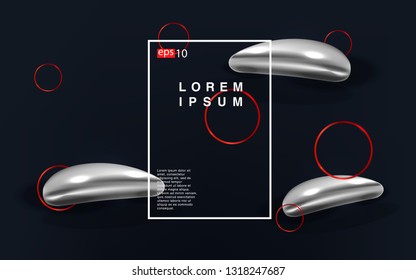Liquid color background design Fluid gradient shapes composition futuristic