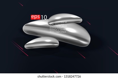 Liquid color background design Fluid gradient shapes composition futuristic