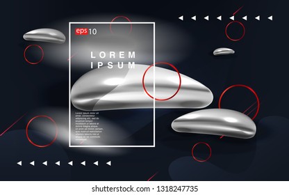 Liquid color background design Fluid gradient shapes composition futuristic