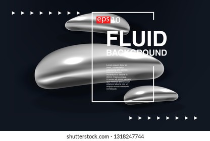 Liquid color background design Fluid gradient shapes composition futuristic