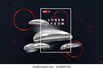 Liquid color background design Fluid gradient shapes composition futuristic