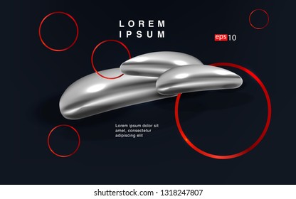 Liquid color background design Fluid gradient shapes composition futuristic