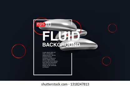Liquid color background design Fluid gradient shapes composition futuristic