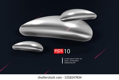 Liquid color background design Fluid gradient shapes composition futuristic