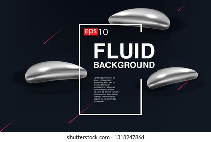 Liquid color background design Fluid gradient shapes composition futuristic