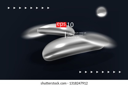 Liquid color background design Fluid gradient shapes composition futuristic