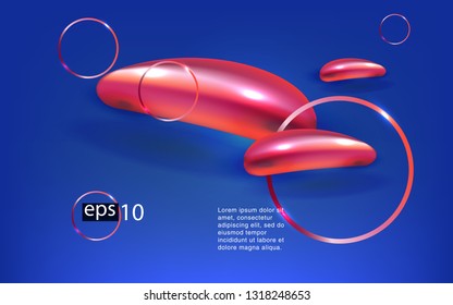 Liquid color background design Fluid gradient shapes composition futuristic