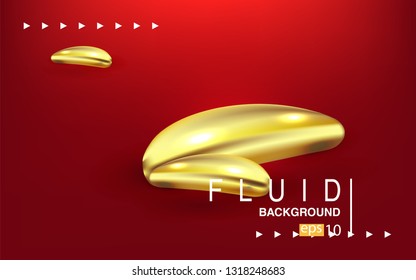 Liquid color background design Fluid gradient shapes composition futuristic