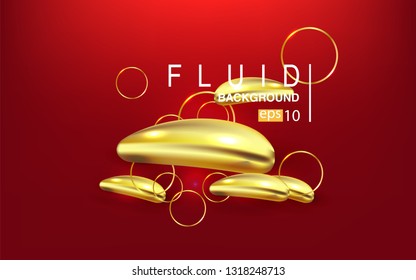 Liquid color background design Fluid gradient shapes composition futuristic