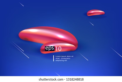 Liquid color background design Fluid gradient shapes composition futuristic