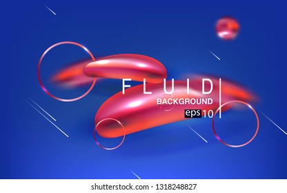 Liquid color background design Fluid gradient shapes composition futuristic