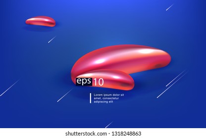 Liquid color background design Fluid gradient shapes composition futuristic