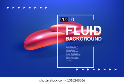 Liquid color background design Fluid gradient shapes composition futuristic
