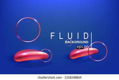 Liquid color background design Fluid gradient shapes composition futuristic